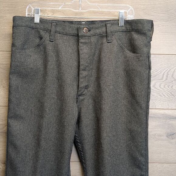 Wrangler Dress Pants Knit Trousers Mens Size 38x32 - Picture 2 of 7